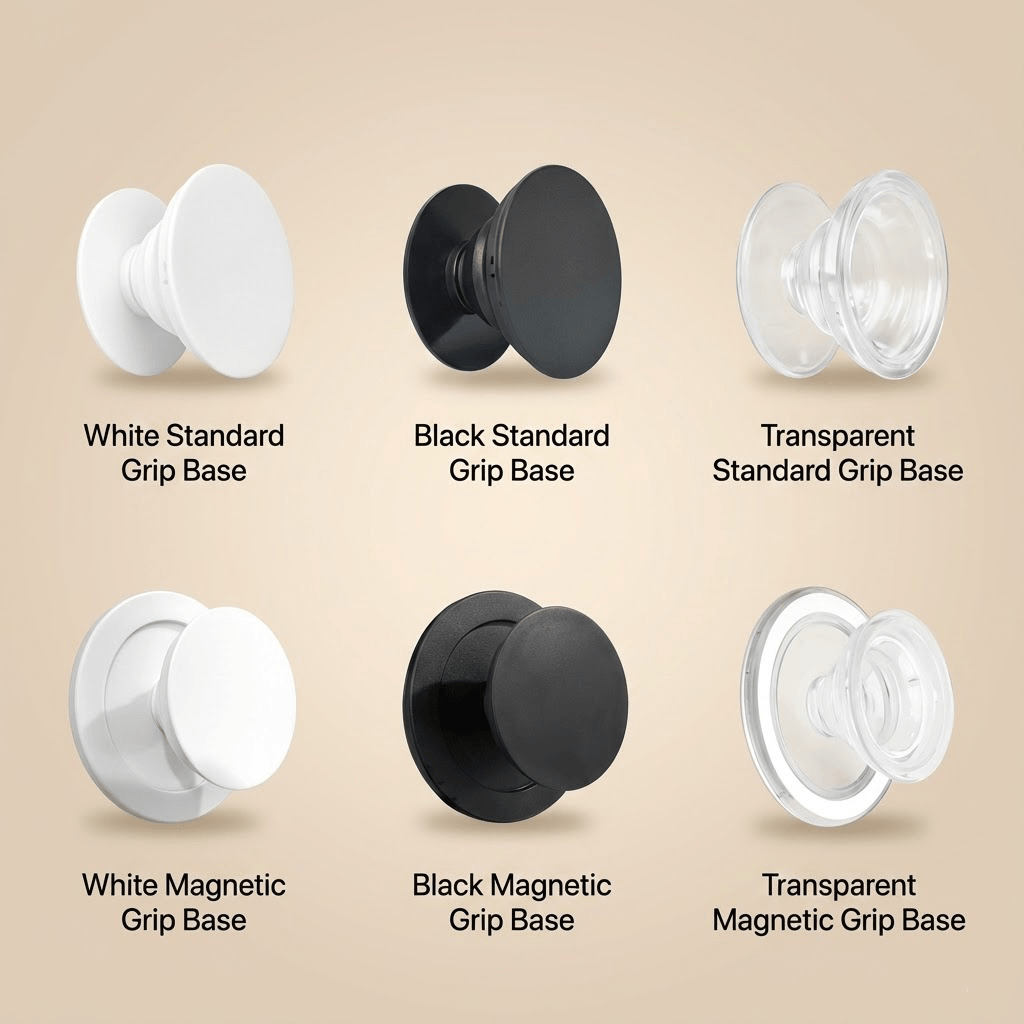 Custom Photo Phone Grip – Irregular & Round Shapes | 5 Premium Materials | 6 Airbag Bases | Personalized Pop Grip for Phones - Image 5