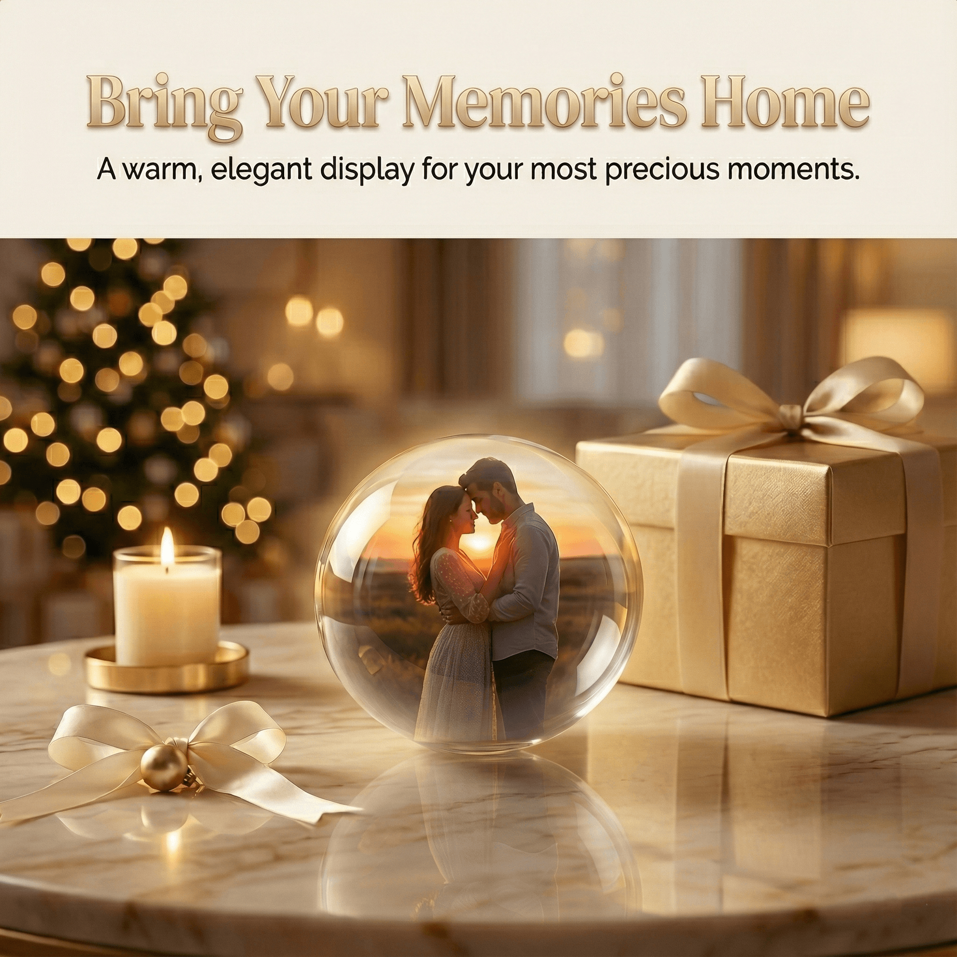 Personalized Video Memory Sphere – Custom Video Crystal Ball Gift - Image 5