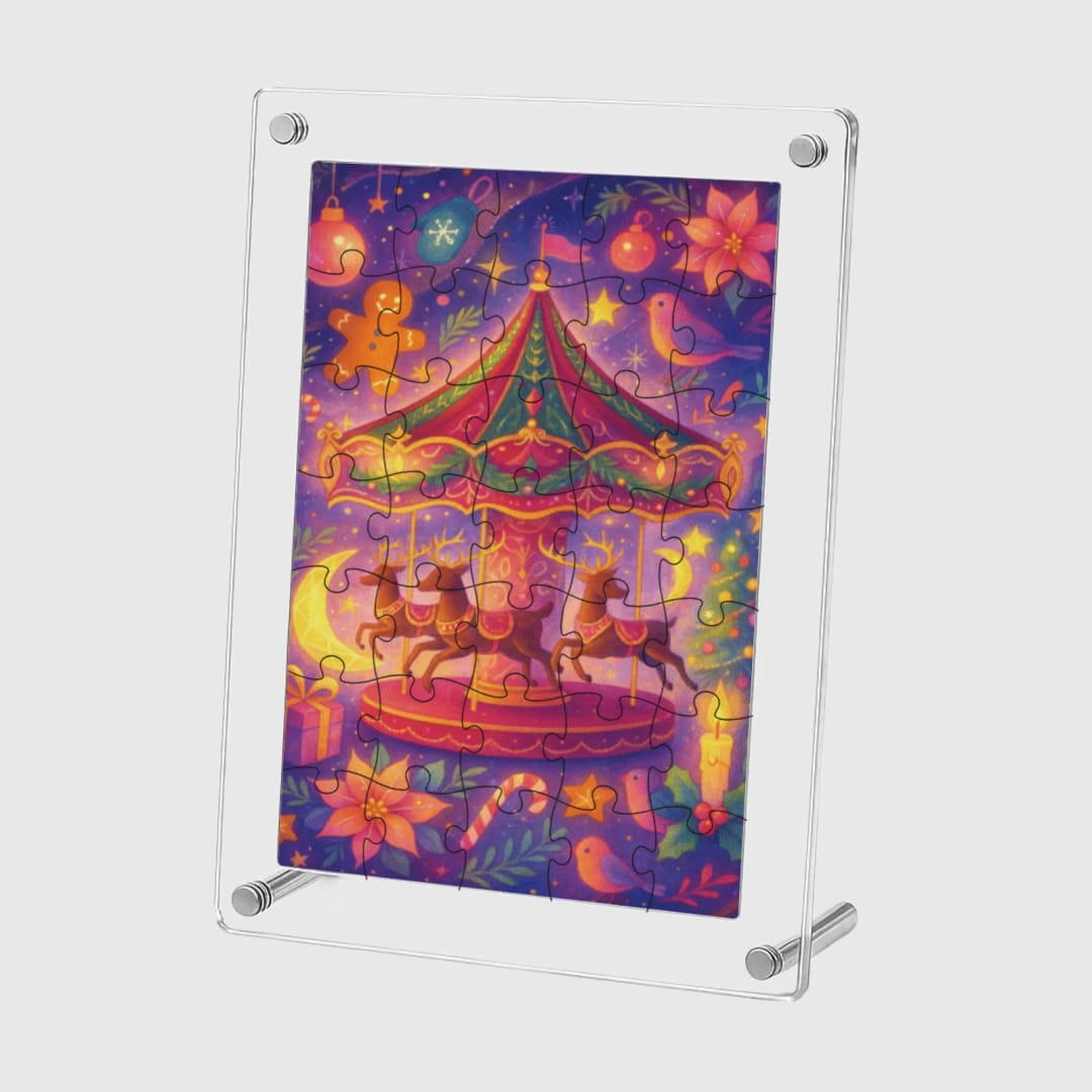 Custom Acrylic Puzzle – Personalized Photo Jigsaw Puzzle, Durable Clear Acrylic Material, Custom Picture Puzzle for Gifts, Home Décor & Keepsakes - 1