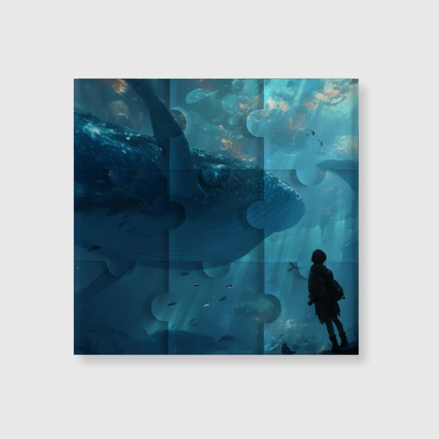 Custom Puzzle Fridge Magnet – Personalized Photo Refrigerator Magnet, Jigsaw-Style Design, Durable Print, Perfect for Home Décor & Gifts