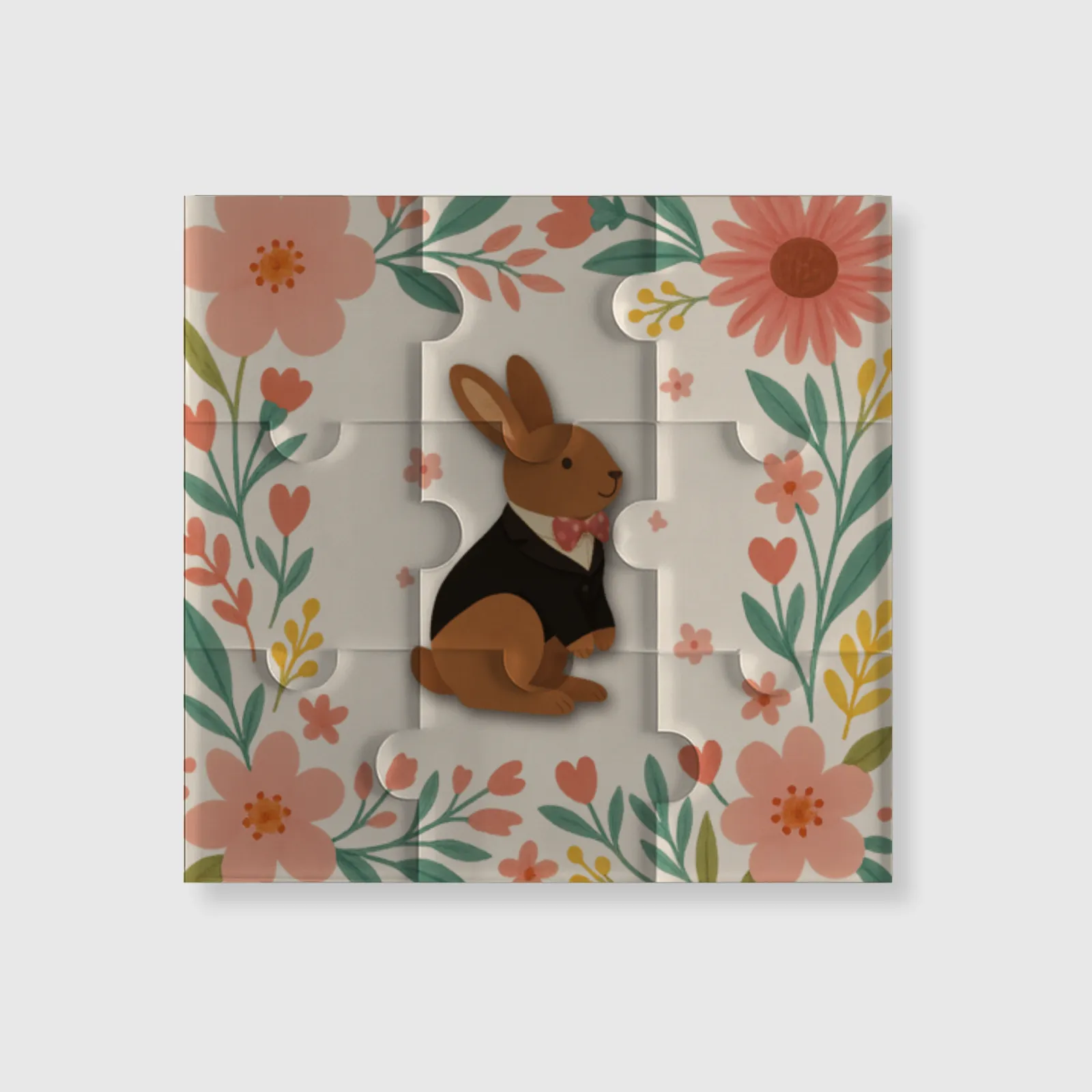 Custom Puzzle Fridge Magnet – Personalized Photo Refrigerator Magnet, Jigsaw-Style Design, Durable Print, Perfect for Home Décor & Gifts - 1