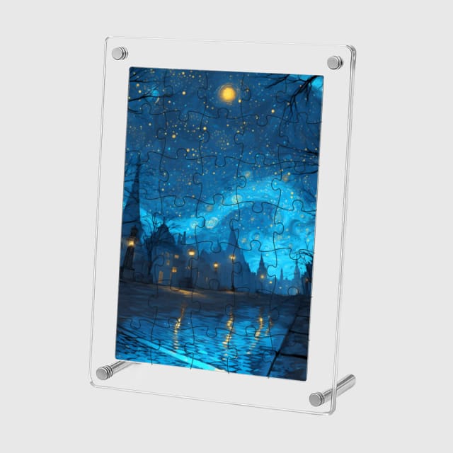 Custom Acrylic Puzzle – Personalized Photo Jigsaw Puzzle, Durable Clear Acrylic Material, Custom Picture Puzzle for Gifts, Home Décor & Keepsakes