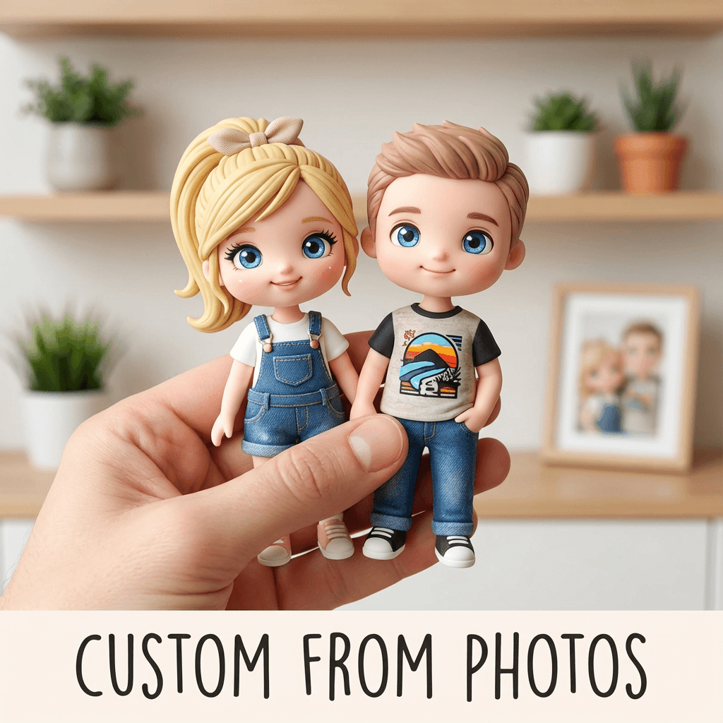 Custom Clay Figurine Hanging Doll - 1