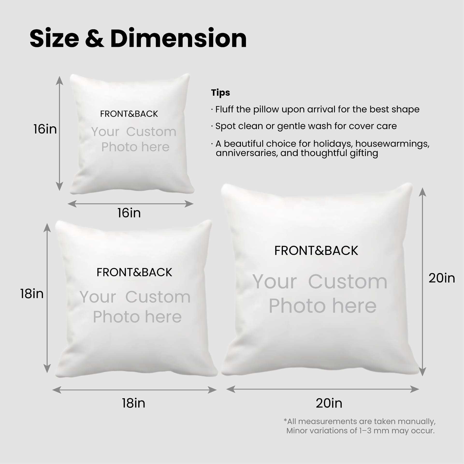 Luxury Double-Sided Satin Pillow – Premium Filling Included | Personalized - Image 2