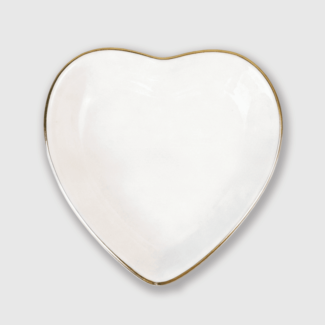 Ceramic Jewelry Tray - Heart - 1