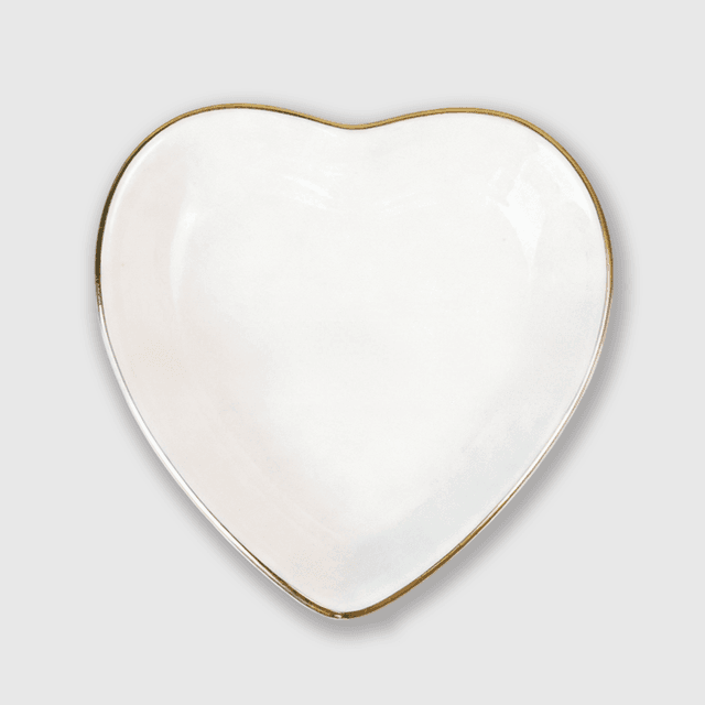 Ceramic Jewelry Tray - Heart