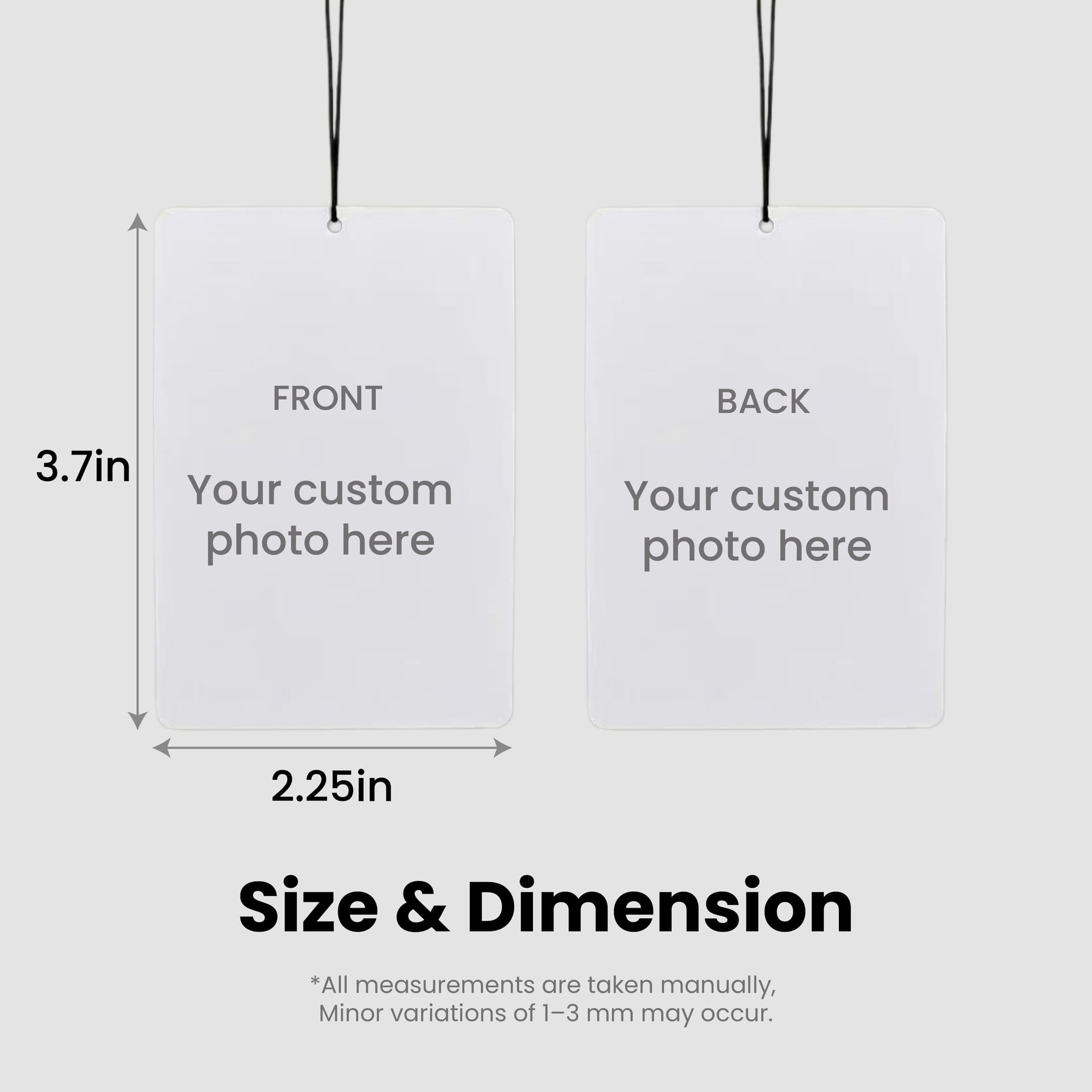 【BUY3 UPGRADE A FREE GIFT BOX - LIMITED TIME】Personalized Air Freshener – Long-lasting Car & Room Scent | Full-Color Printing | 10+ Fragrance Options - Image 2