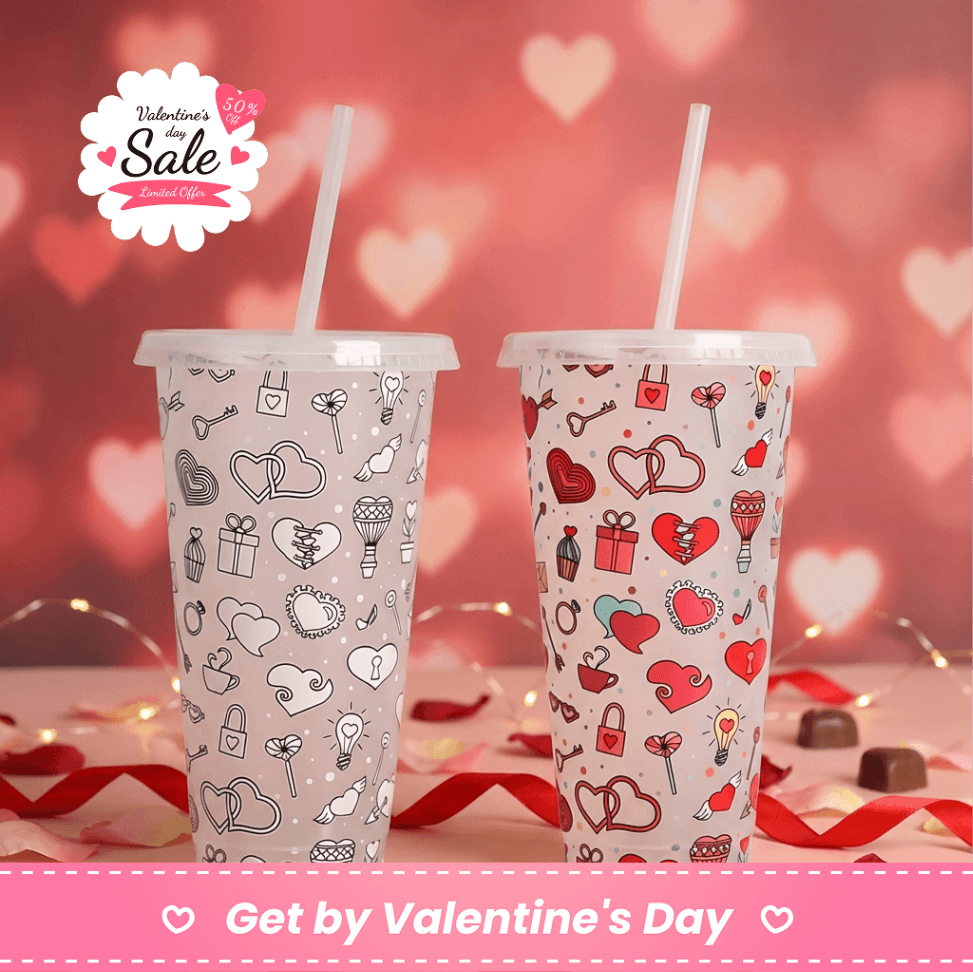 Reusable Color Changing Tumblers with Lids & Straws, 24oz BPA-Free Plastic Cups for Iced Coffee, Water & Smoothies, Cold Sensitive Color-Changing Cups, Multiple Styles Available - 1