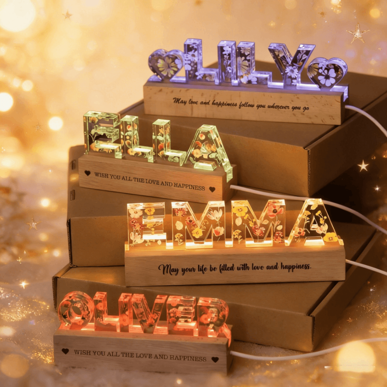 Personalized 3D Acrylic LED Night Light - Image 3