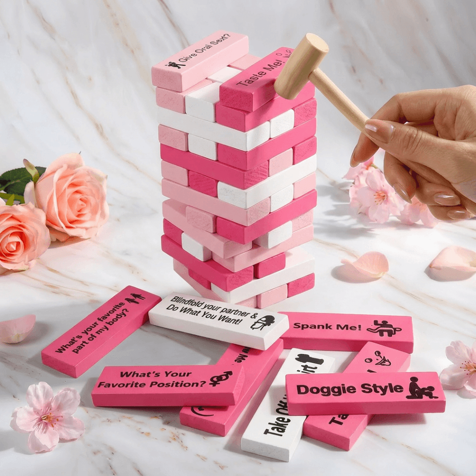 Personalized Block Tower Game for Couples – Custom Romantic Party Game, Valentine's Day & Anniversary Gift - Image 10