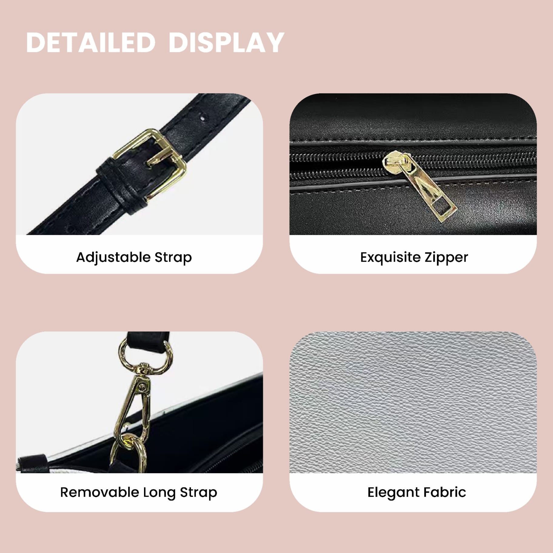 Custom Leather Bag – Personalized Engraved Leather Tote/Handbag, Custom Name or Initials, Premium PU/Leather Purse for Women, Gift for Birthday & Anniversary - Image 4