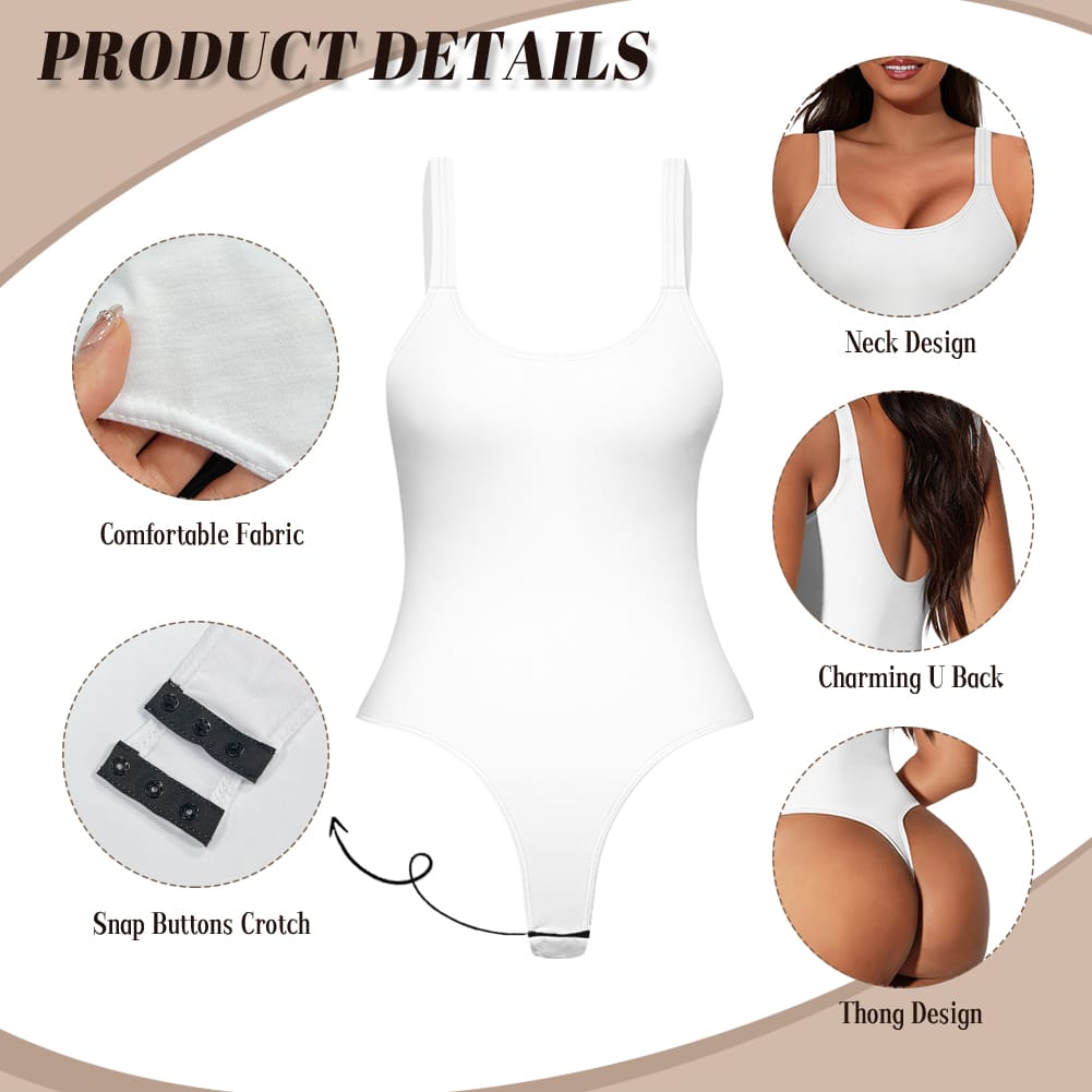 Women's Detachable Crotch One-Piece Bodysuit - Image 3