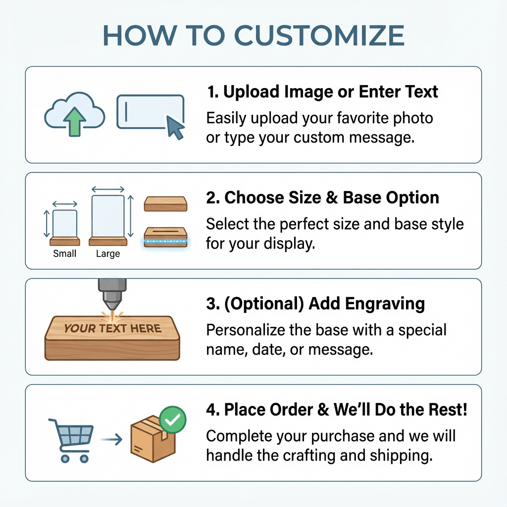 Personalized 3D Acrylic LED Night Light - Image 5