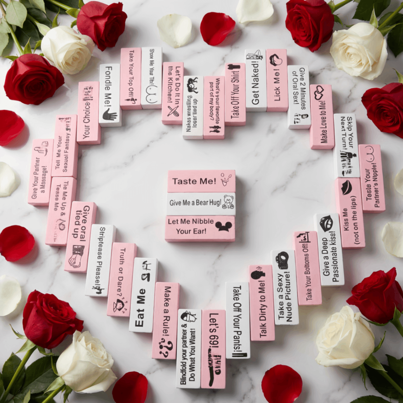 Personalized Block Tower Game for Couples – Custom Romantic Party Game, Valentine's Day & Anniversary Gift - Image 7