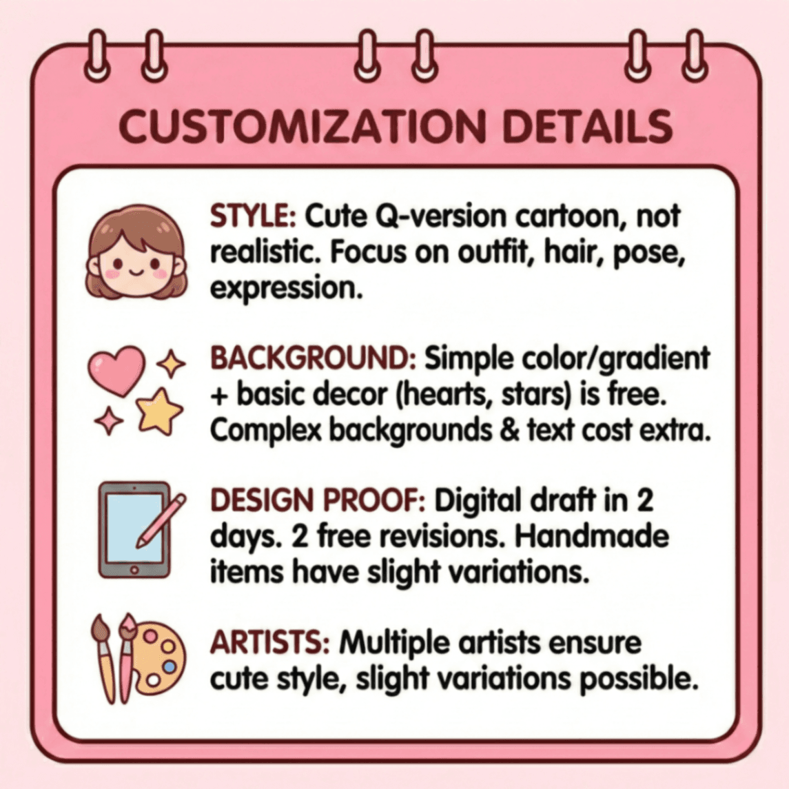 Custom Handmade Chibi Clay Figurine from Photo - Image 8