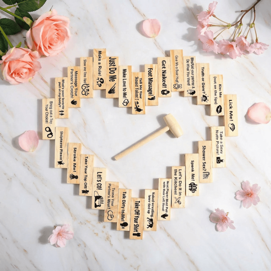 Personalized Block Tower Game for Couples – Custom Romantic Party Game, Valentine's Day & Anniversary Gift - Image 6