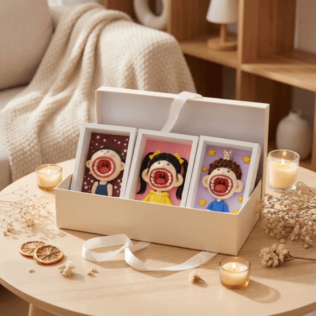 Custom Handmade Chibi Clay Tooth Fairy Frame Personalized Baby Keepsake Gift - Image 7