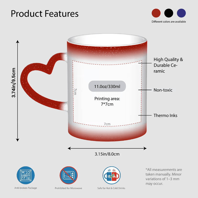 Starry Sky Color Changing Mug Black - Image 2