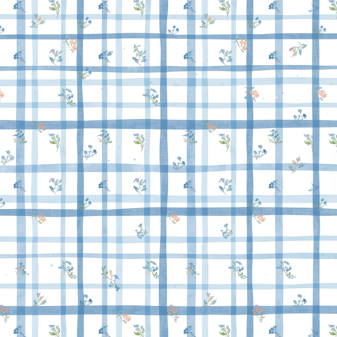 Soft Blue Floral