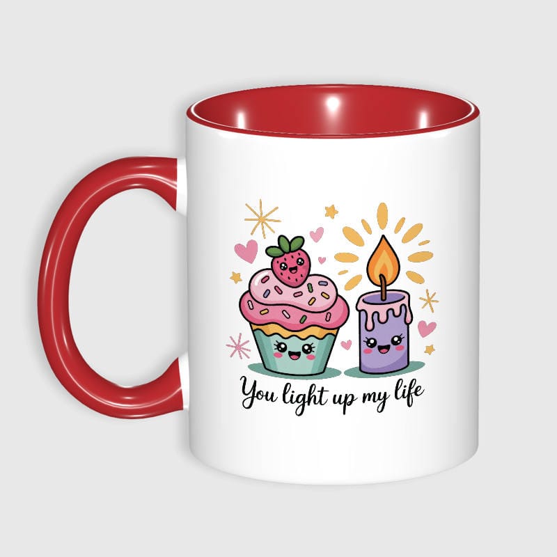 Cute Cupcake Candle Mug for Couples Valentine's Day Gift