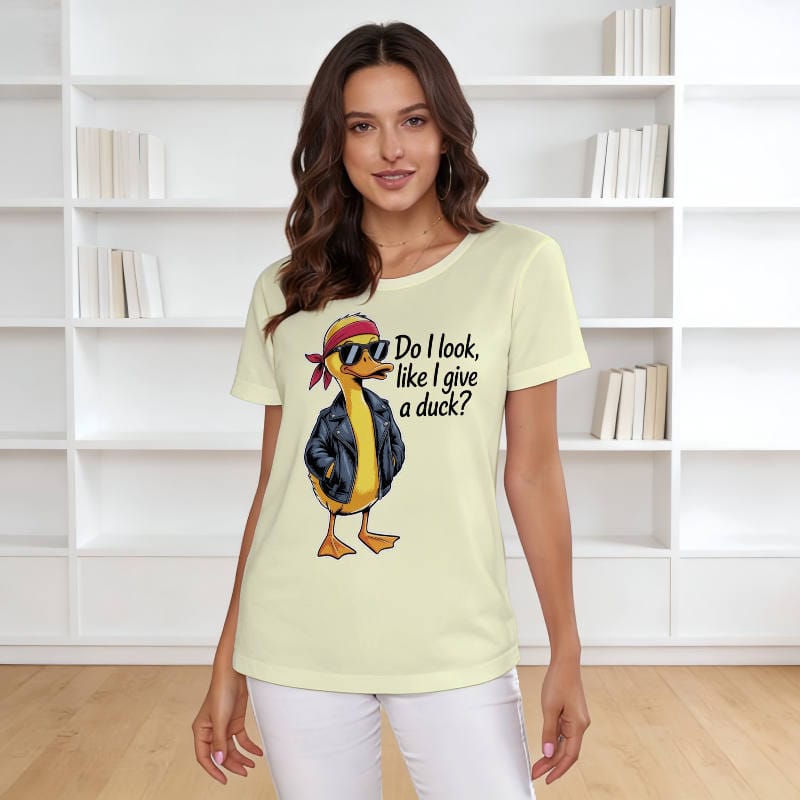 Funny Duck Pun Women's T-Shirt for Duck Lovers Casual Wear