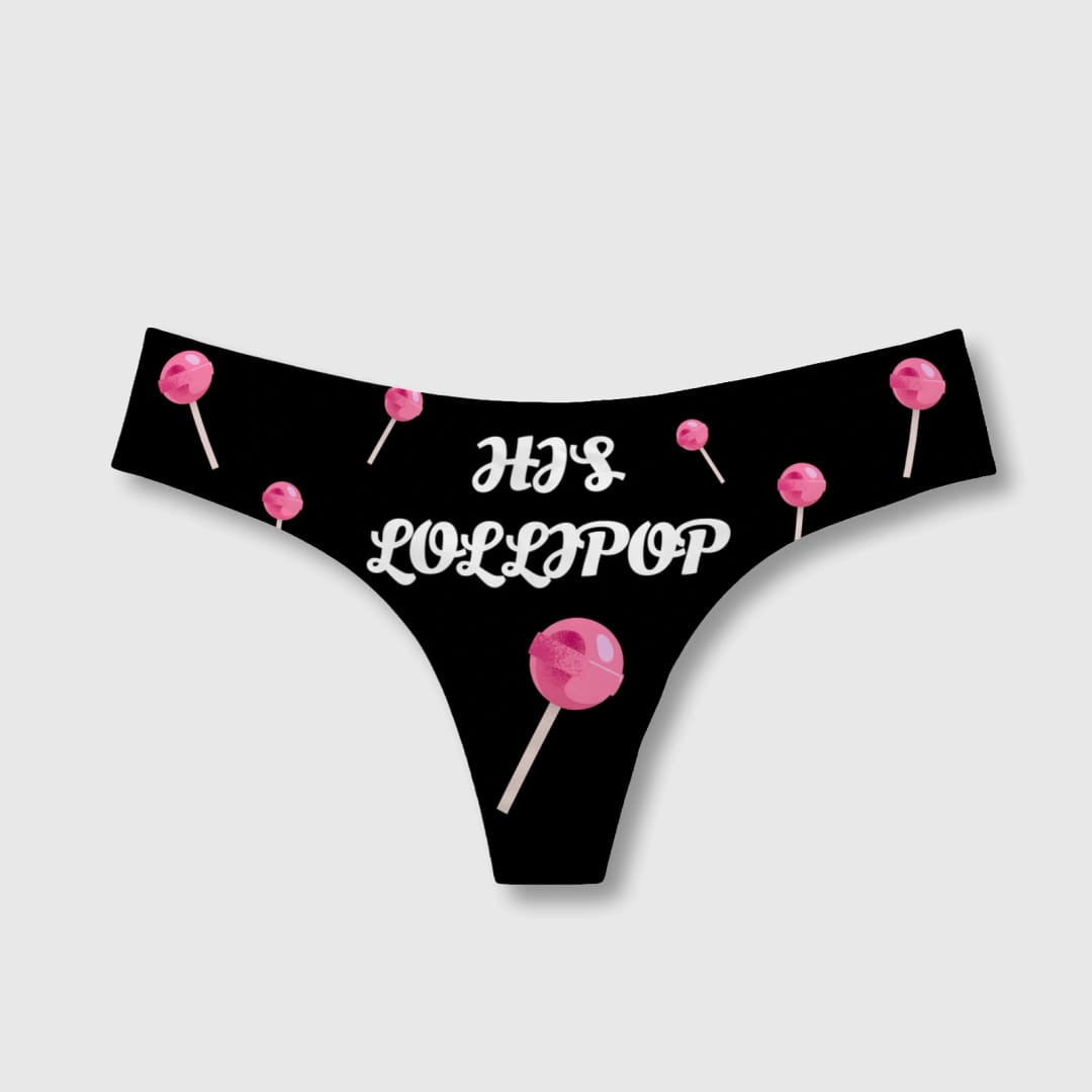 Personalized Photo Women's Thong – Custom Print T-Back Underwear, Sexy Intimate Gift - 1