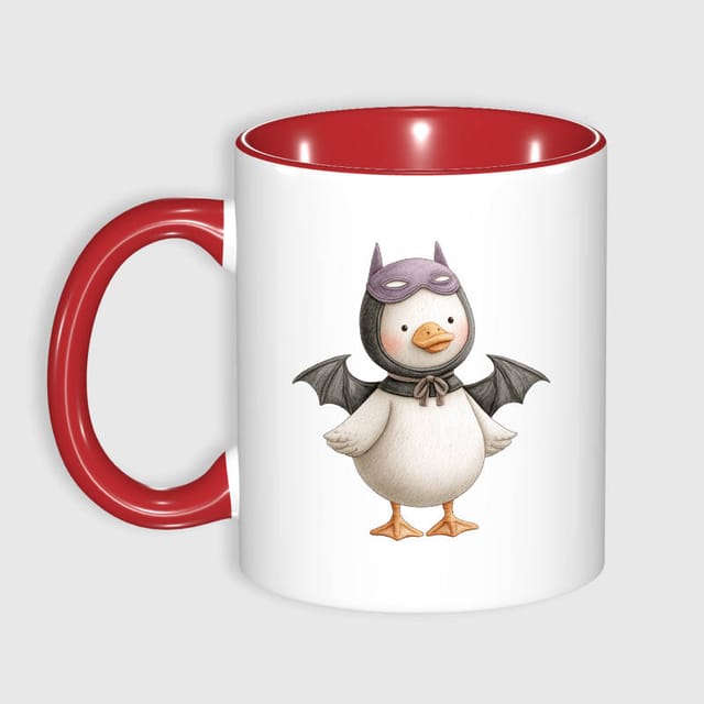 Cute Bat Duck 11oz Mug for Duck Lovers Halloween Gift