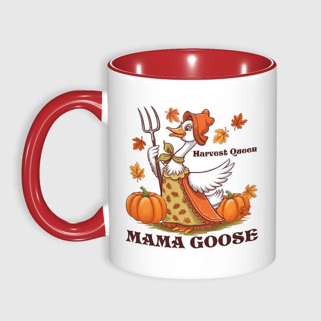 Mama Goose Harvest 11oz Mug for Mom Thanksgiving Gift