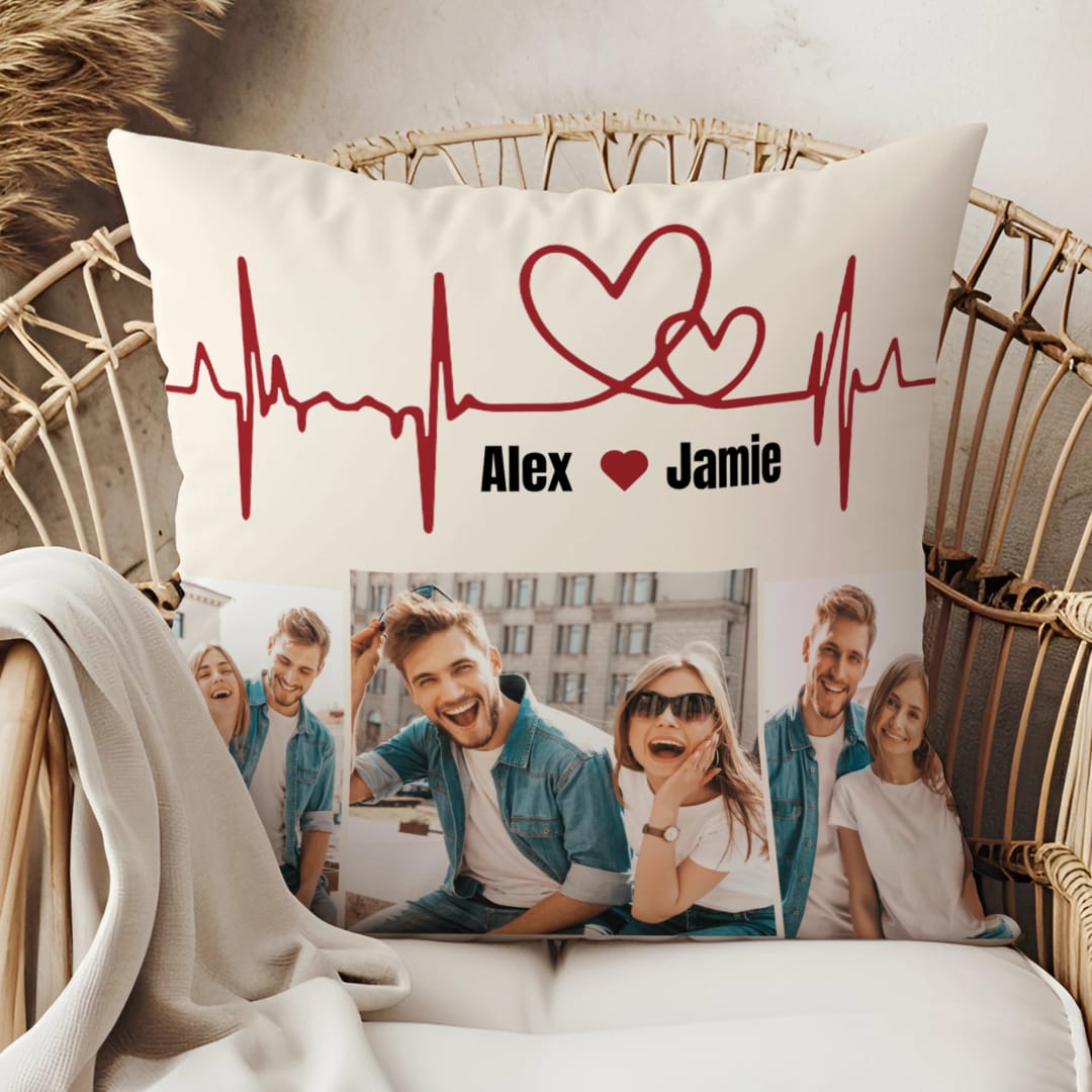 Luxury Double-Sided Satin Pillow – Premium Filling Included | Personalized - 1