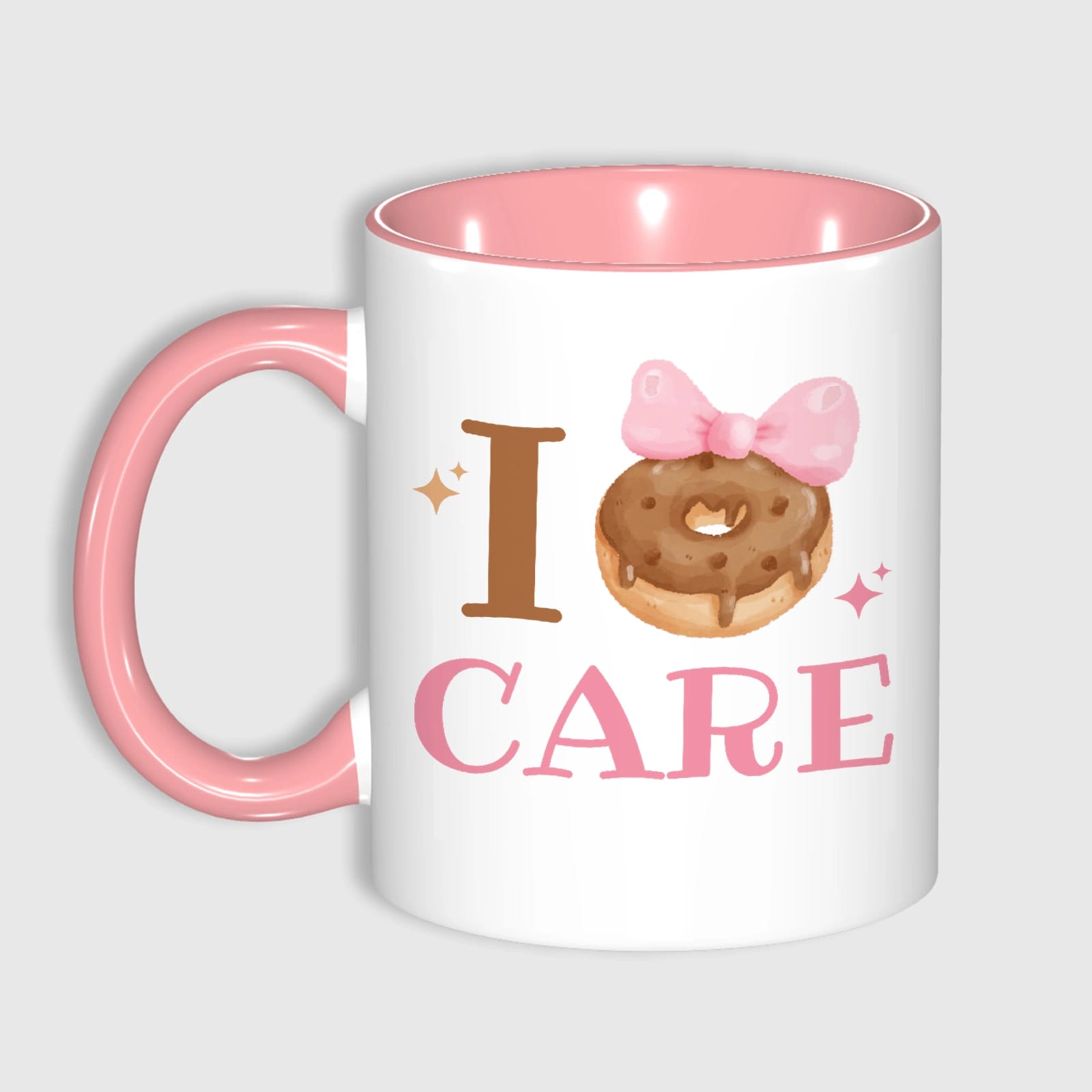 I Donut Care Funny Quote Coffee Mug for Friend Gift