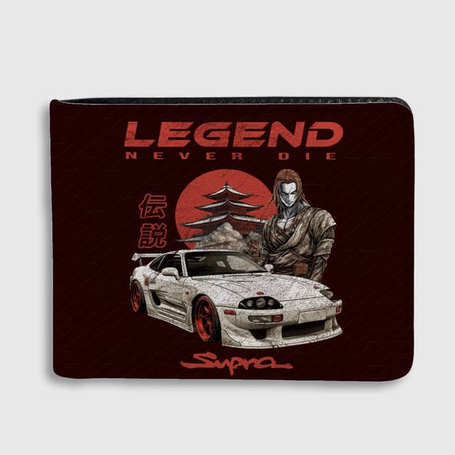 JDM Supra Legend Bi-Fold Wallet for Car Enthusiasts Birthday & Holiday Gifting