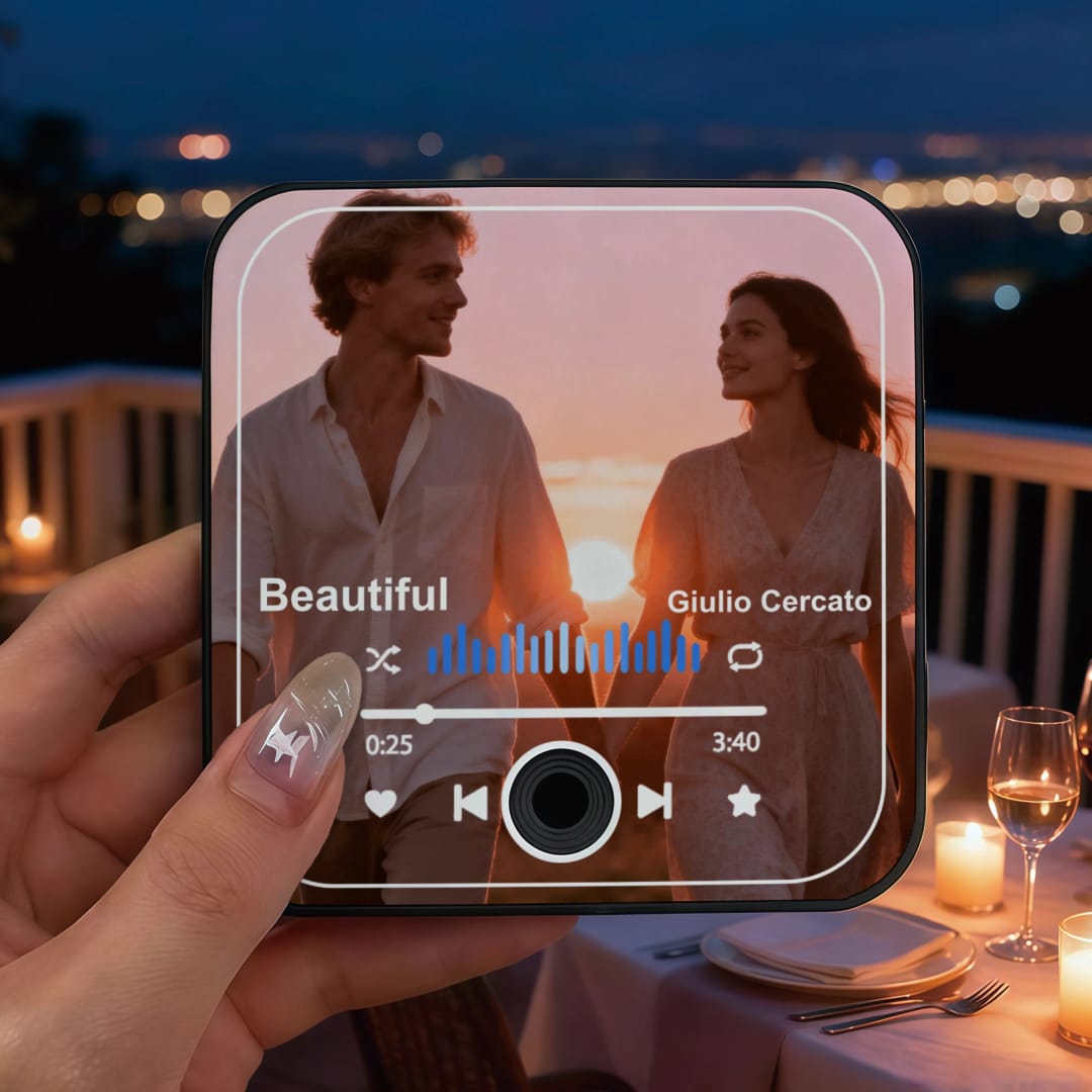 Custom Music Fridge Sticker - Personalized Song Art & Lyrics Magnet - 1