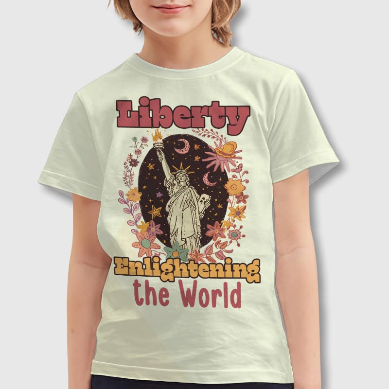 Vintage Liberty Floral Kids T-Shirt for Daily Wear & Gifting