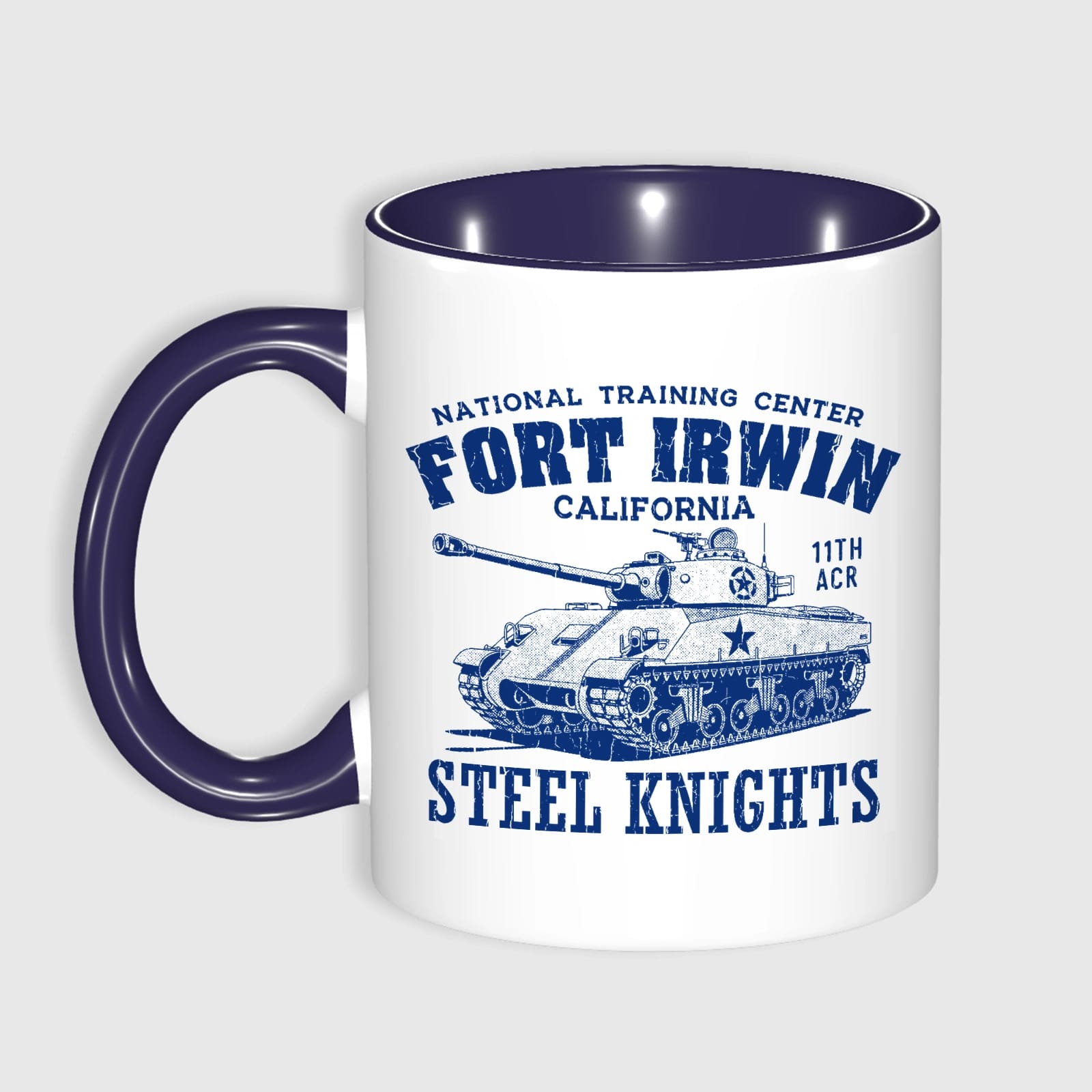 11oz Custom Photo Mug BLUE with Text  – Personalized Coffee Cup, DIY Picture Logo Image, Customizable Ceramic Mug for Gifts, Add Your Own Photo & Words