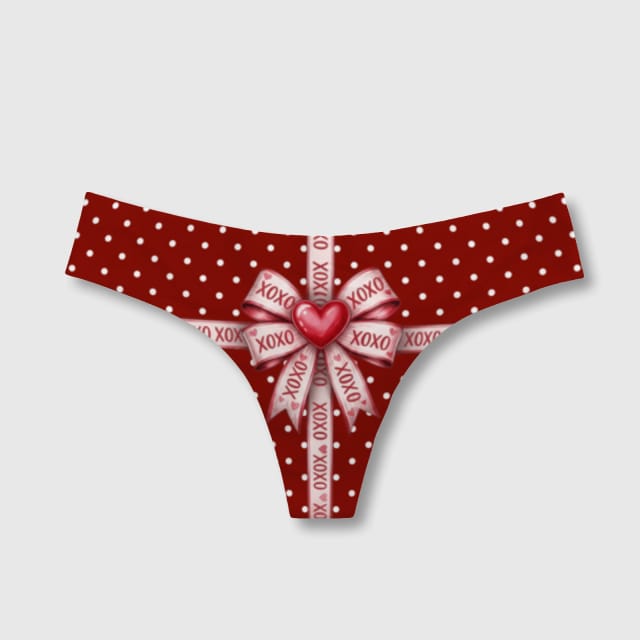 Personalized Photo Women's Thong – Custom Print T-Back Underwear, Sexy Intimate Gift