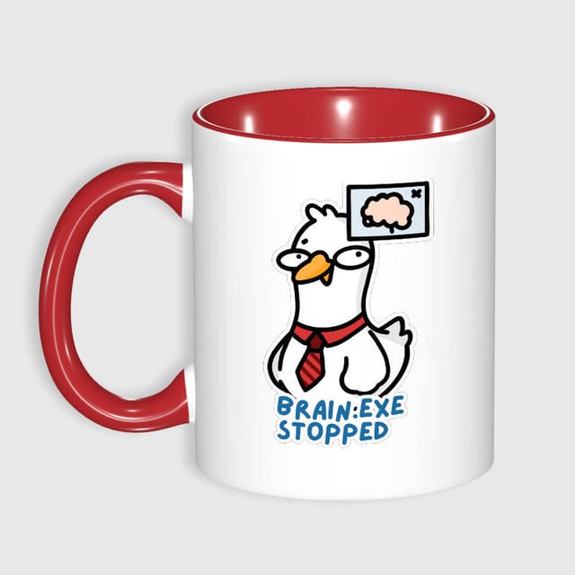 Funny Brain:EXE Stopped Coffee Mug For Office Workers Gift