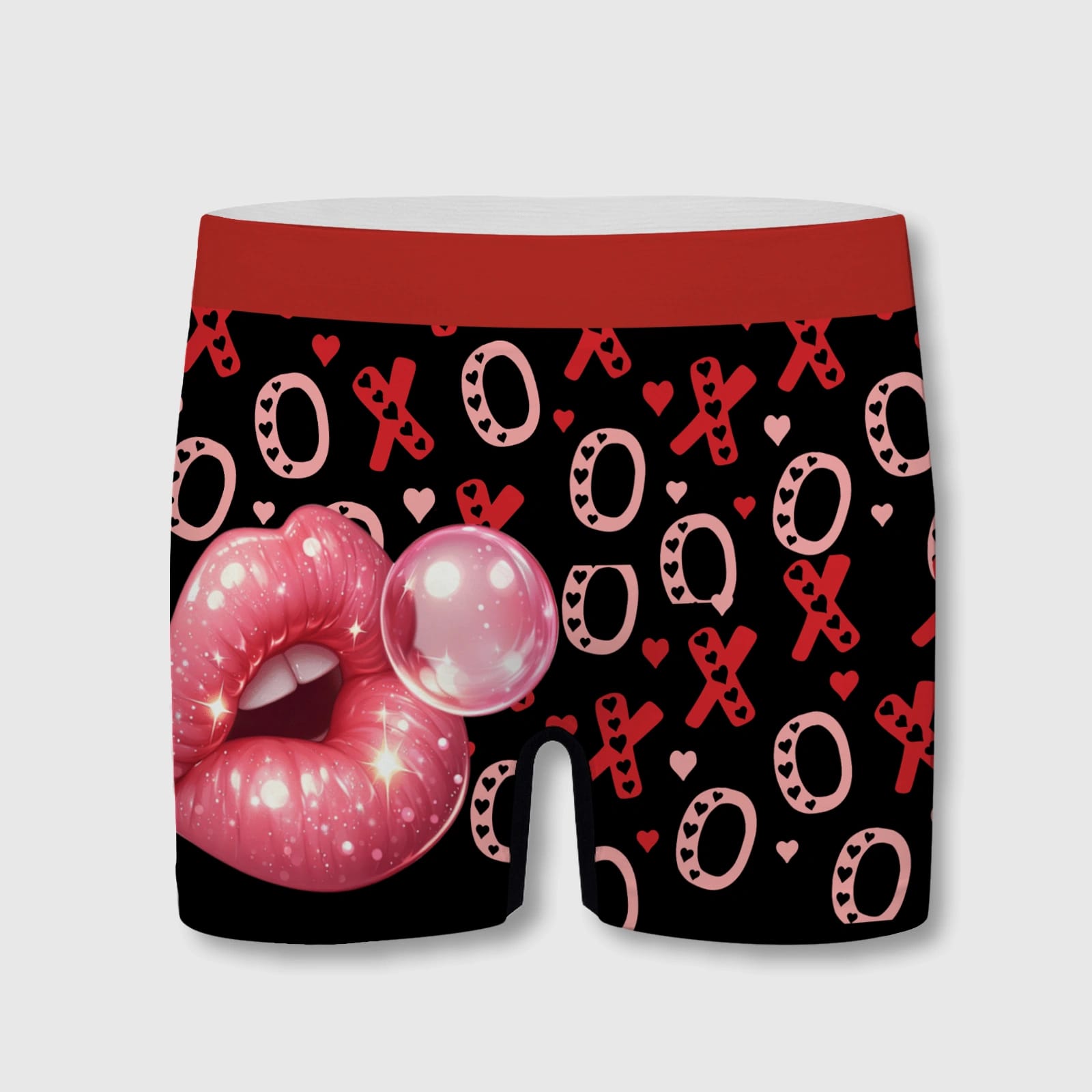 Bubblegum Lips XOXO Men's Boxer Briefs for Valentine's Gifts