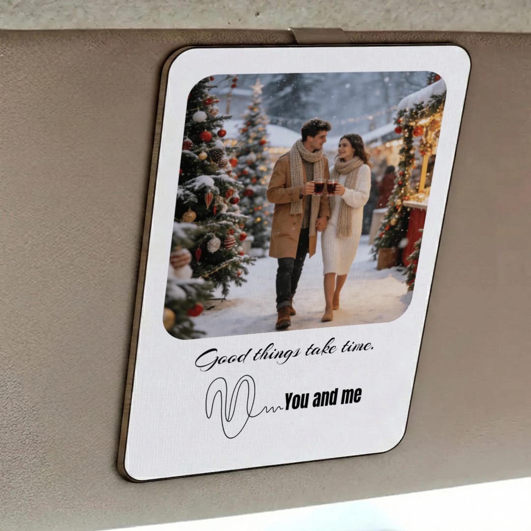 Personalized Photo Car Visor Clip - 1