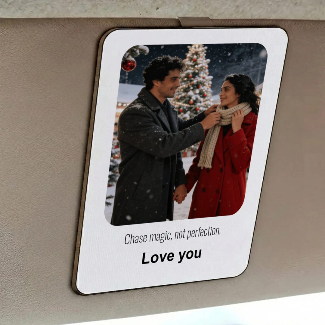 Personalized Photo Car Visor Clip - 1