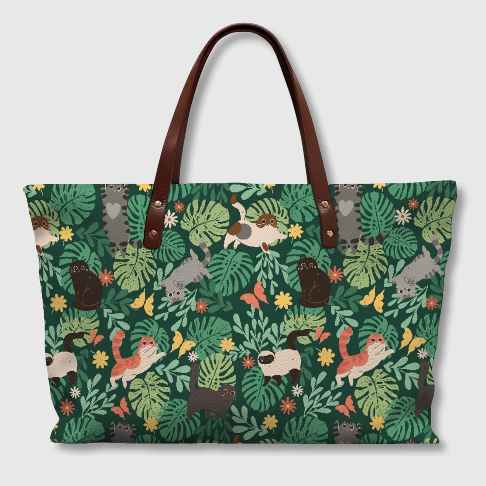 Customizable PU Leather Tote Bag | Your Design with UV Print