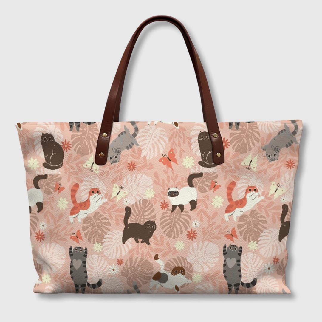 Customizable PU Leather Tote Bag | Your Design with UV Print - 1