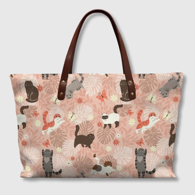 Customizable PU Leather Tote Bag | Your Design with UV Print
