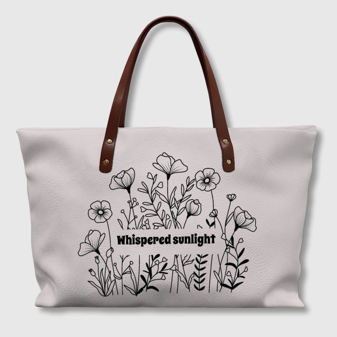 Customizable PU Leather Tote Bag | Your Design with UV Print - 1