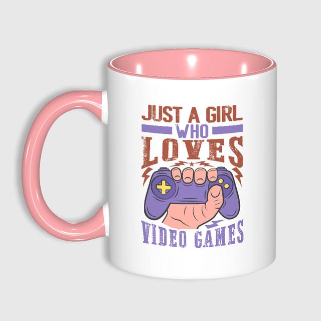 Just A Girl Who Loves Video Games Mug Gamer Gift