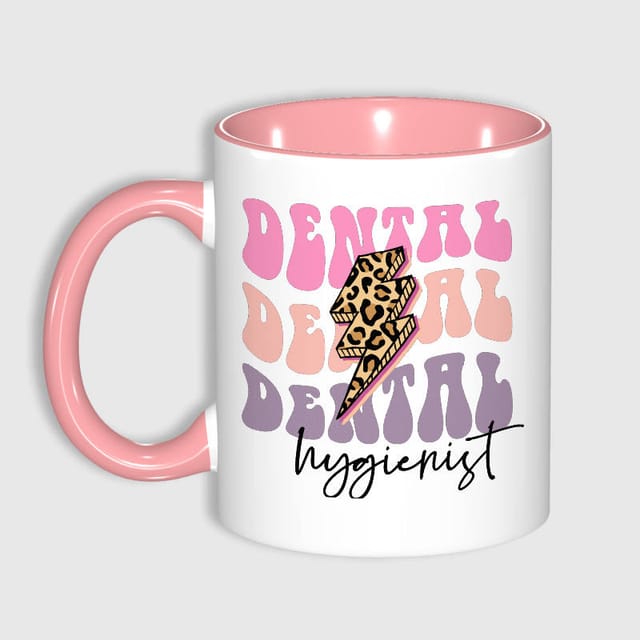 Leopard Print Dental Hygienist Mug for Graduation Gift