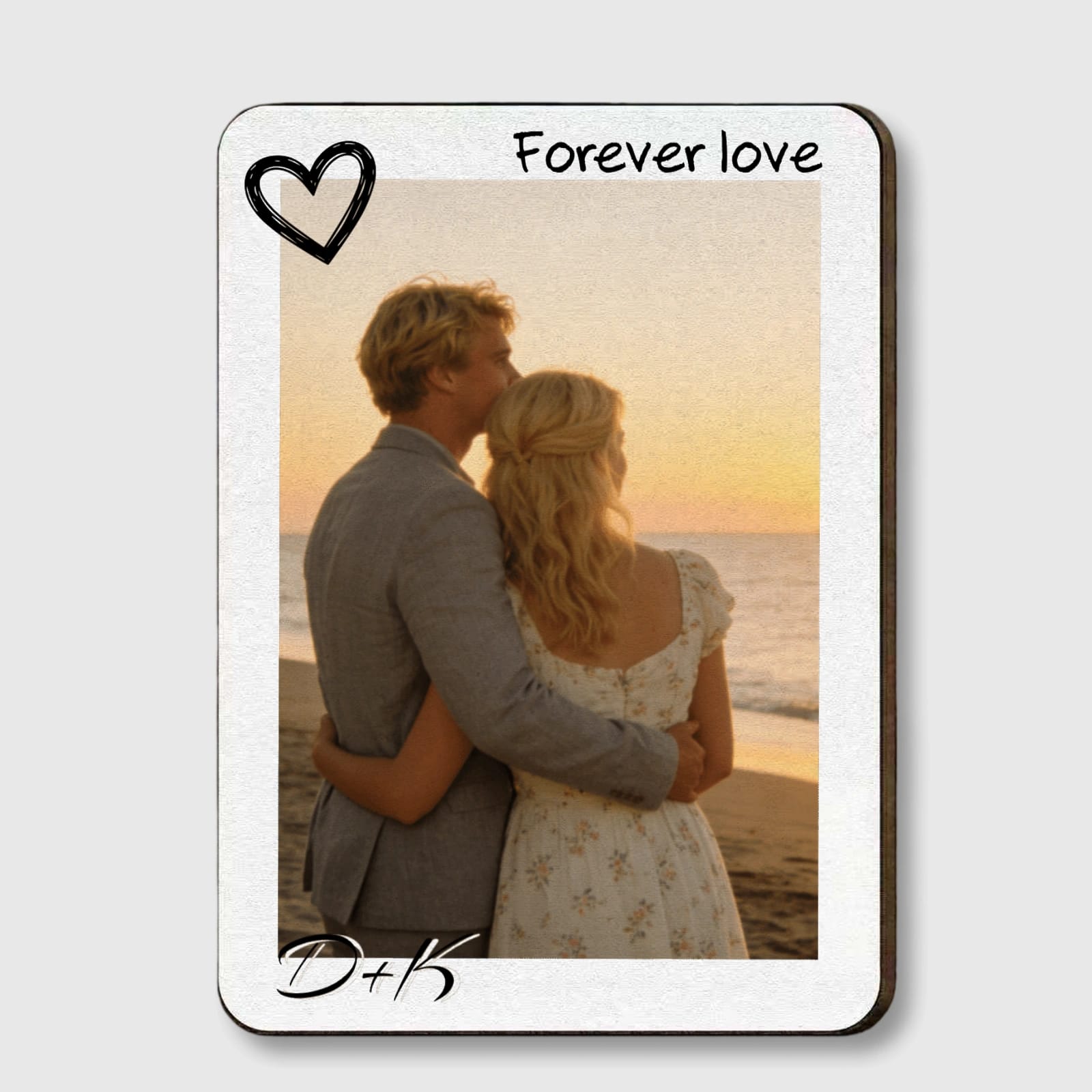 Custom Personalized Photo Car Visor Clip for Couples Anniversary Gift