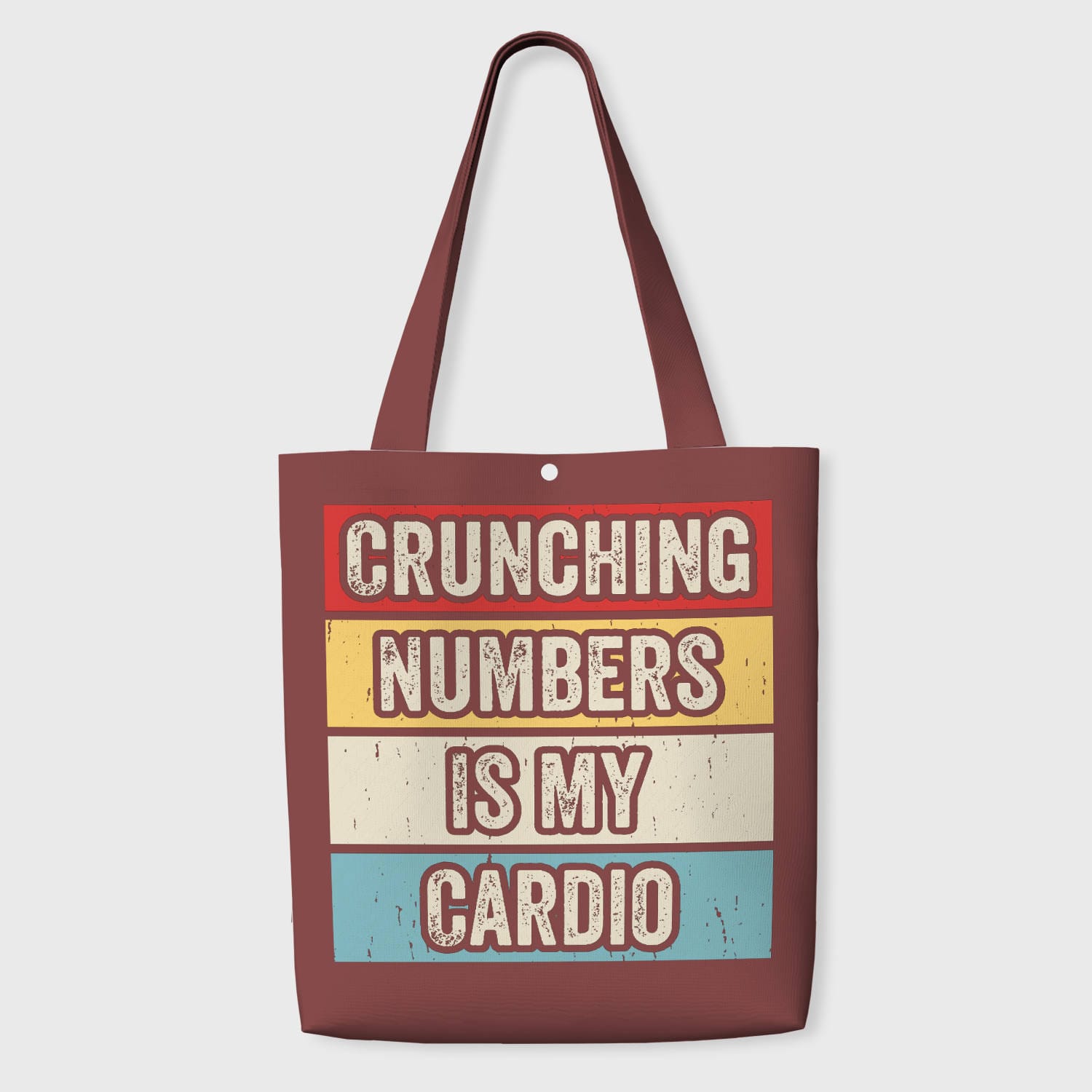 Funny Number Cruncher Quote Tote Bag for Accountants Gift