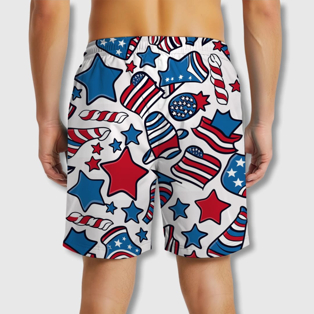 Personalized Beach Shorts - Custom Quick-Dry Polyester Swim Trunks | Perfect Summer Gift - 1