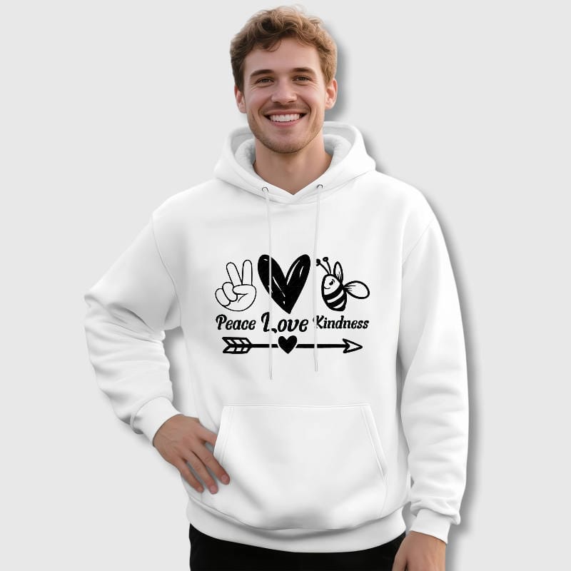 Peace Love Kindness Hoodie for Positivity Lovers Gift