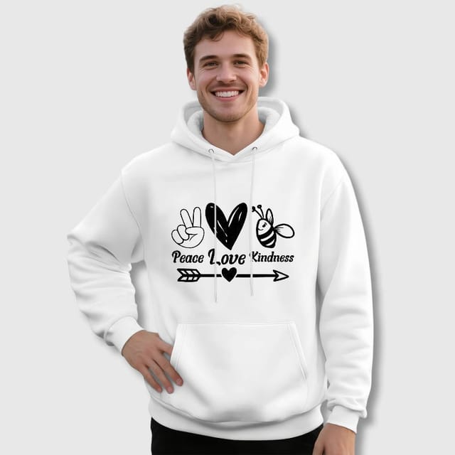 Peace Love Kindness Hoodie for Positivity Lovers Gift